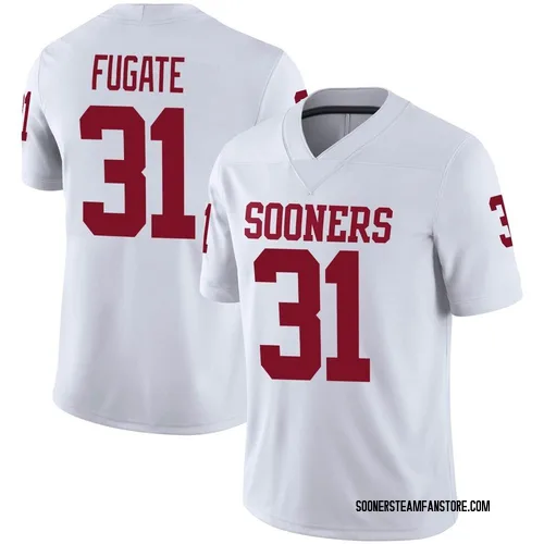 Men's Cale Fugate Oklahoma Sooners Game White Jordan Football Jersey