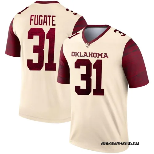 Men's Cale Fugate Oklahoma Sooners Legend Jordan Natural Alternate Football Jersey