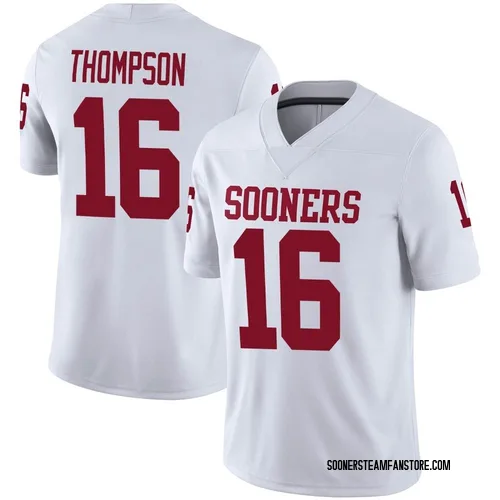Men's Casey Thompson Oklahoma Sooners Game White Jordan Football Jersey