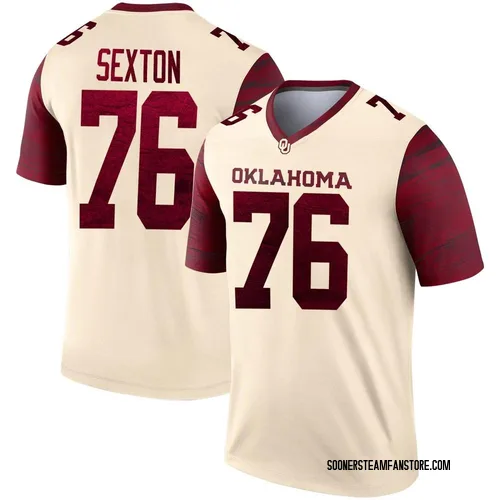 Men's Jacob Sexton Oklahoma Sooners Legend Jordan Natural Alternate Football Jersey