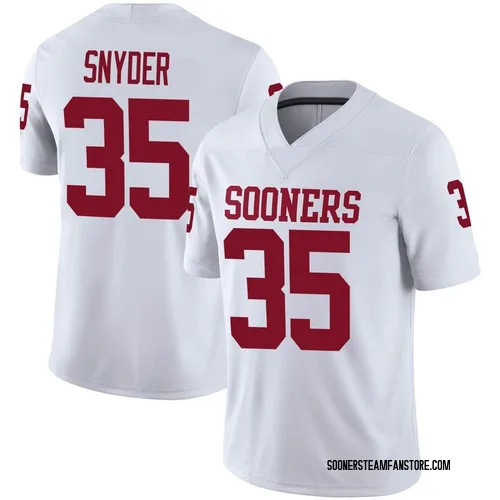 Men's Jakeb Snyder Oklahoma Sooners Game White Jordan Football Jersey