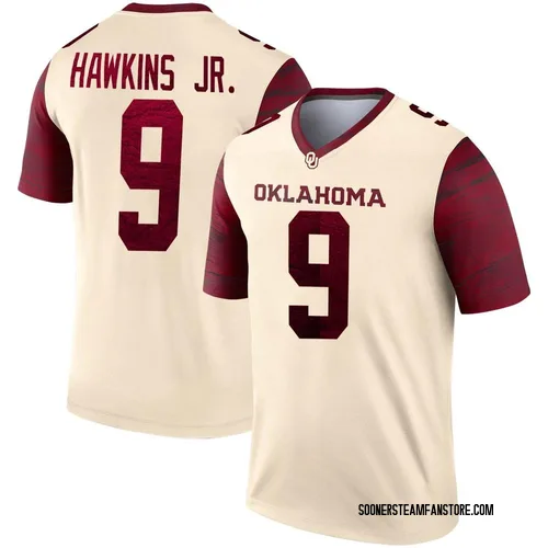 Men's Michael Hawkins Jr. Oklahoma Sooners Legend Jordan Natural Alternate Football Jersey