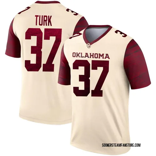 Men's Michael Turk Oklahoma Sooners Legend Jordan Natural Alternate Football Jersey