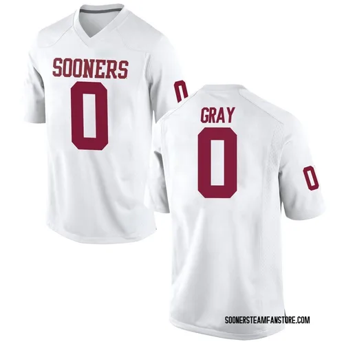 Men's Nike Eric Gray Oklahoma Sooners Replica White Football College Jersey