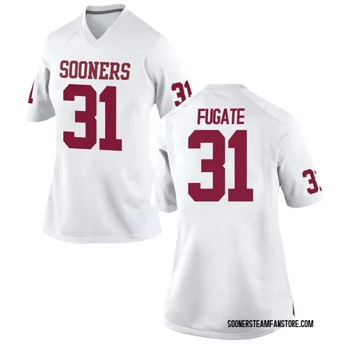 Women's Nike Cale Fugate Oklahoma Sooners Game White Football College Jersey