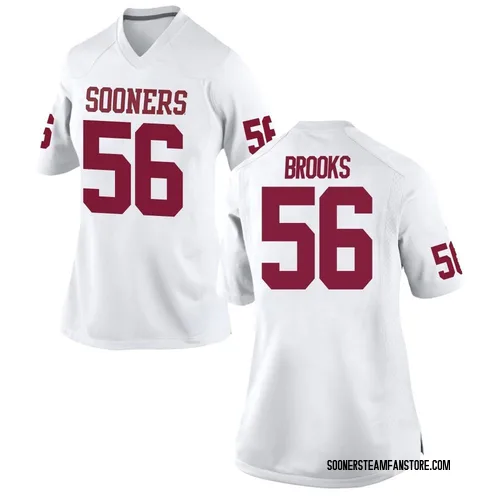 Women's Nike Eugene Brooks Oklahoma Sooners Game White Football College Jersey
