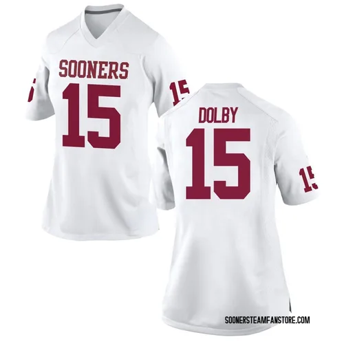 Women's Nike Kendel Dolby Oklahoma Sooners Replica White Football College Jersey