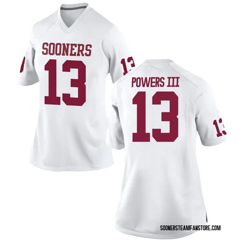 Women's Nike Reggie Powers III Oklahoma Sooners Replica White Football College Jersey
