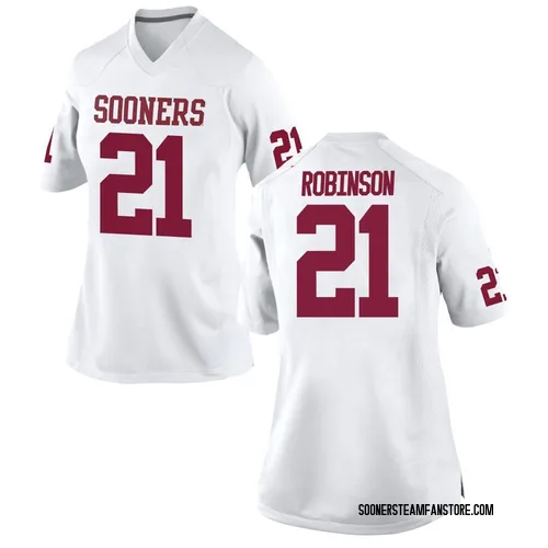 Women's Nike Xavier Robinson Oklahoma Sooners Game White Football College Jersey