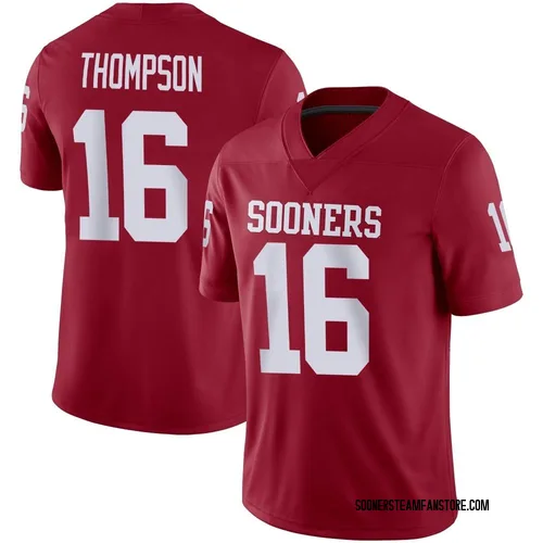 Youth Casey Thompson Oklahoma Sooners Game Crimson Jordan Football Jersey
