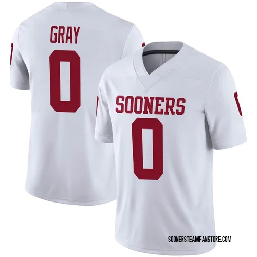 Youth Eric Gray Oklahoma Sooners Game White Jordan Football Jersey