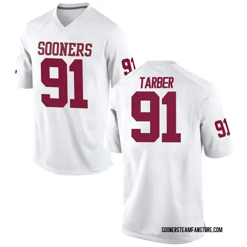 Youth Nike Alton Tarber Oklahoma Sooners Game White Football College Jersey