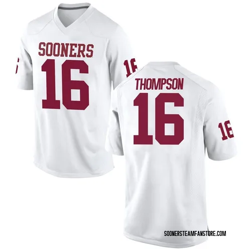Youth Nike Casey Thompson Oklahoma Sooners Replica White Football College Jersey