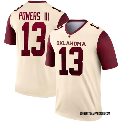 Youth Reggie Powers III Oklahoma Sooners Legend Jordan Natural Alternate Football Jersey